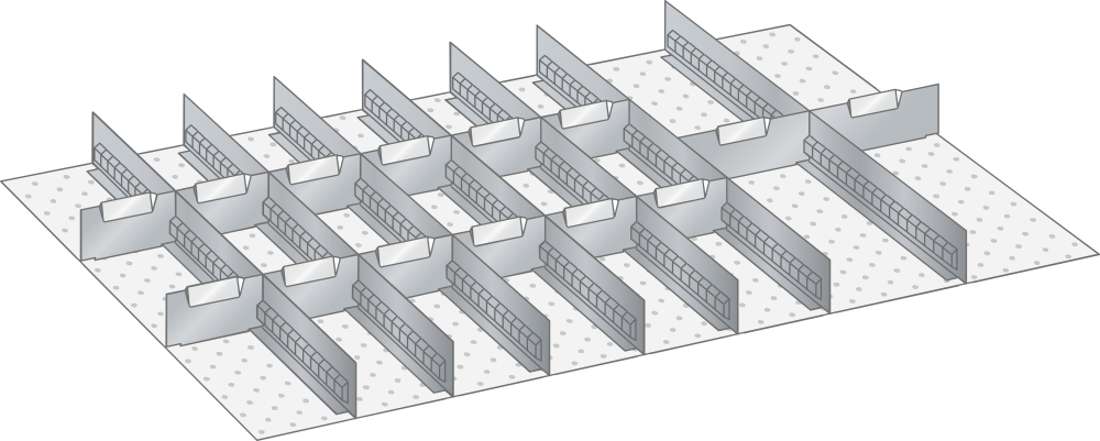 Slotted dividers and metal separators 80.403.000