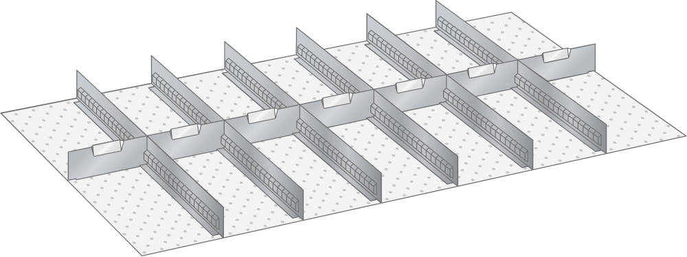 Slotted dividers and metal separators 80.600.000