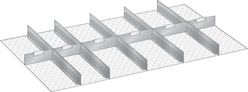 Slotted dividers and metal separators 80.603.000