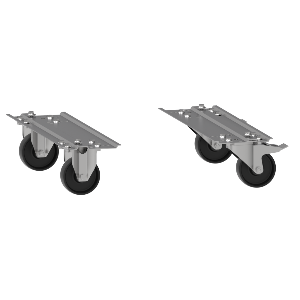 Par de soportes con ruedas 74.077.000