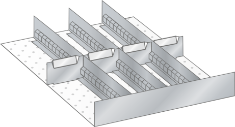 Slotted dividers and metal separators 62.160.000