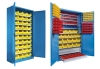 Containers and large-capacity cabinets
