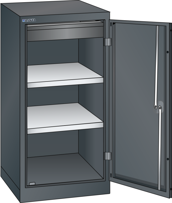 Axima Lockable Cabinet with Beige Doors - 155 cm (H)